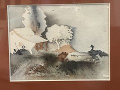 Vintage ‘88 Watercolor Landscape Signed Matted Framed by K.Terrid