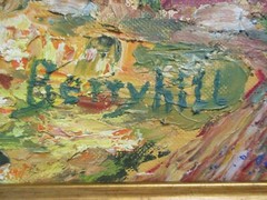 BERRYHILL OIL PAINTING VINTAGE 1960’S AMERICAN IMPRESSSIONIST CHUNKY LANDSCAPE