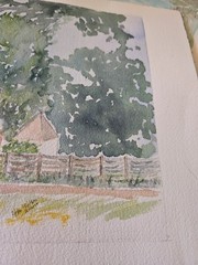 Lot Of 2 Original Watercolor Paintings Signed Helen Wilson 2001/2003 Unframed