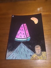 Original Star Trek Captain Kirk Fruit Space Moon Alien Abduction Spaceship Alien
