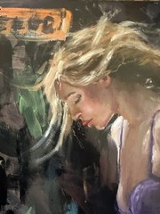 Original Dancing Woman – Figurative Oil on Board, Ready to Hang 16x24inches