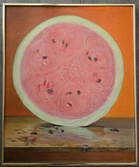 Ernest O. Brown 1944-2019 Vntg Modern American Artist Realist Surrealist 24×20
