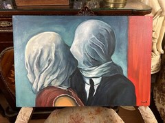 Rene Magritte – Amazing Oil Painting – Signed – Stamped – A1