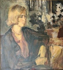 Mogens Vantore (1895-1977): PORTRAIT OF A WOMAN, original oil painting