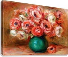 Auguste Renoir Vase of Anemones Reproduction – Giclee Canvas/Paper/Stretched