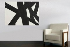 Original Canvas Painting 24×48 Large Wall Art Home Decor by GAT