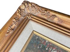 Vintage Oil Painting Mountain Landscape 7.5×9.5 Framed