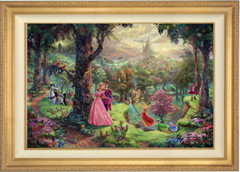 Thomas Kinkade ~ Sleeping Beauty 18x 27 Signed and Numbered ~ S/N Oil on Canvas