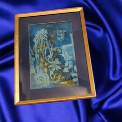 RALPH COSTANTINO 1960s ORIGINAL OIL MIDCENTURY MODERN „BLUES“ ABSTRACT