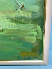 Oil on Canvas “Polo Players” by Carole Goldborough McMillan 22”x18 1/2”