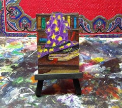 ACEO ORIGINAL ACRYLIC ART CARD HAND PAINTED