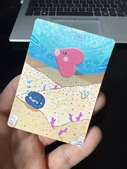Pokemon ACEO Original Handmade Artwork Luvdisc TCG Acrylic Full Art