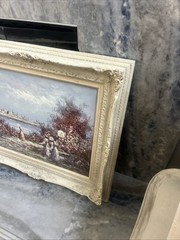 Marie Charlot Signed Oil On Canvas Medium 20”x16” Original Framed