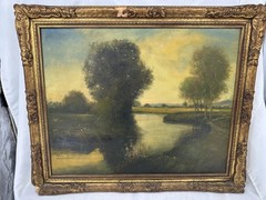 N. Briganti (Nicholas 1861-1944 Italian American) Oil Painting Canvas Signed 2x