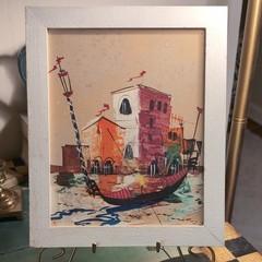 Mid-Century Modern Italian Art Original,Set Of 2 , By Rizzo Caletti, Cert. Incl.