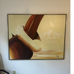 Carlo of Hollywood Oil Painting on Large Framed 5ft x 4ft canvas.