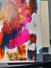 Acrylic On Canvas Original Painting „Neon Sunset“