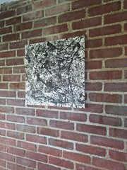 Original Abstract Action Painting jackson pollock style signed Canvas Art