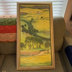 Original Clarence A Carter Oil Painting Corgarff Castle Scotland Framed