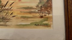 Original watercolor painting, 5 1/2”x 3 1/2”in 8×10 Frame Original and signed