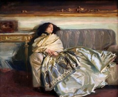 Oil Painting repro John Singer Sargent Nonchaloir (Repose)