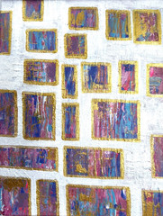 Painting Original Abstract Art Matted 11×14 Modern Acrylic Jimarieart