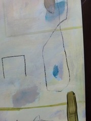 Elvi Original Abstract art on paper 8×10 acrylic signed original painting modern