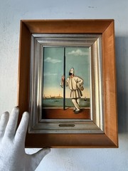 PIER LUIGI CESARINI VINTAGE ITALIAN MODERN FIGURATIVE LANDSCAPE OIL PAINTING 59