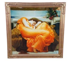 Flaming June Classical Aesthetic Oil Painting After Lord Frederic Leighton 43″