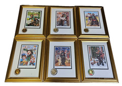6 EMMETT KELLY Collection Leighton Jones Signed Prints