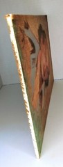 HARVEY PARKS ACRYLIC PAINTING PORTRAIT 1970’S BALD GENTLEMAN POINTED COLLAR