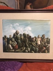 Surreal Sexy. Landscape 1997 Carlos Ariel Cuba. Cuban Art Arte Painting Latina