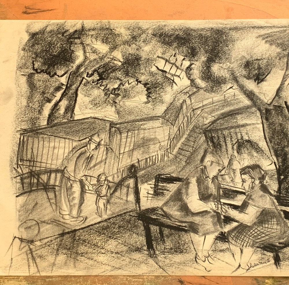 Helen Malta( Born 1912-1975) Set Of 3!Drawing / Paintings, All Signed