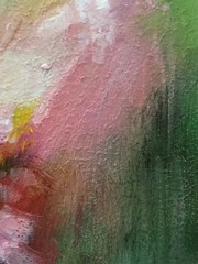 Original Oil Painting in Frame Flowers Girl Miniature 6×4 in