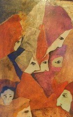 1978 Figurative Expressionist Cubist IMPASTO Oil Napa Cali. Dee Graves – 30 x 20
