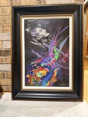 Jim Warren Marilyn In The Mirror L/E Giclee With Hand Embellishment Signed Twice