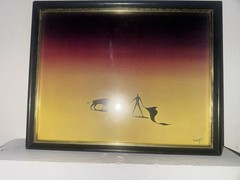 SALVADOR DALI STYLED SURREALISM MINIMALIST ORIGINAL ART VOUGHT BULLFIGHTER