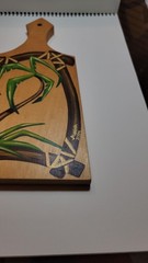 Handmade Handpainted acrylic on wood Cutting Board