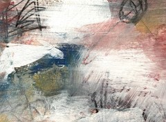 Original Abstract Expressionism 9X12 Paper Warm Tones Modern Handmade Signed 16