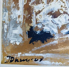 RARE San Francisco MODERNISM VINTAGE BAY AREA FIGURATION 1968 OIL Acrylic No. 1
