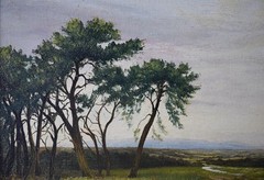 ACROSS HEATHLAND TO HILLS BEYOND ANTIQUE OIL PAINTING BRITISH SCHOOL c1880/1900