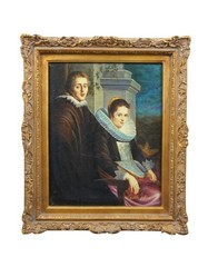 Portrait of a Young Married Couple Oil Painting After Jacob Jordaens 25″