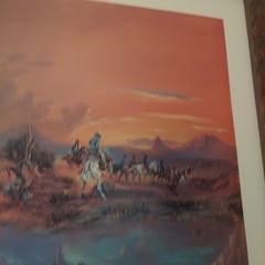 Bill Chappell Print „All In A Day’s Work“ Cowboy Western Landscape 42″ x 29″