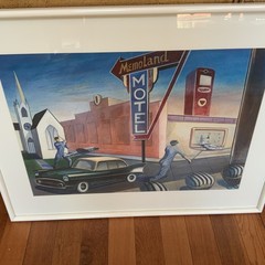 Henryk M. Fantazos b. 1944 Original Gouache Painting Surreal Polish American