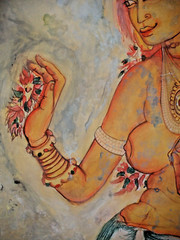 Sigiriya Fresco Painting „Sri Lanka’s Iconic Masterpieces of painting