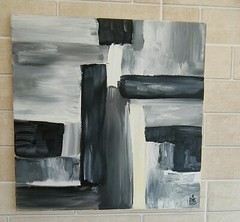 oil painting „Geometry“ 40*40 cm 15.5*15.5 inch