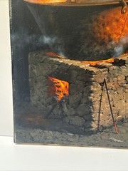 MEXICAN PAINTING FIRE COOKING SMOKE JUAN BERNAL LISTED REALISTIC REALISM MEXICO