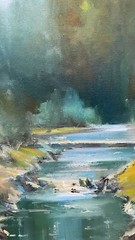 Oil painting Hoverla Ukrainian painter Canvas Framed Decor original landscape
