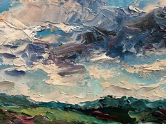 Oil Painting Cloudy Sky Cherednichenko A. Unframed Original Home Decor nAAA2511