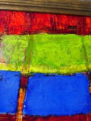 Flevve Vannier „An Abstract Composition“ Oil Painting – Signed And Framed